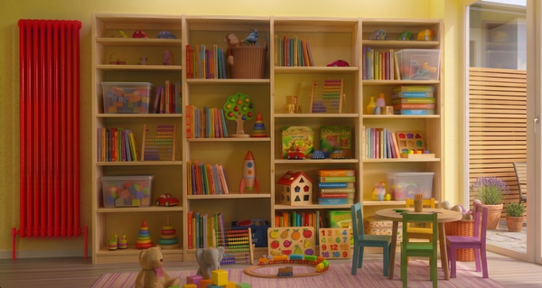 Solid wood Children's Bedroom - Playroom Storage.