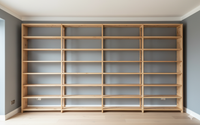 Built In Bookcase Alternative in Solid Wood