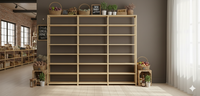 Retail Shop Shelving in Solid Wood