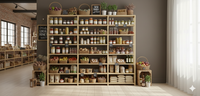 Retail Shop Shelving in Solid Wood