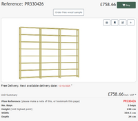 Retail Shop Shelving in Solid Wood