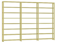 Fitted Bookcase Alternative in Solid Wood