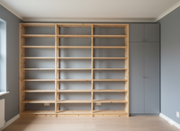 Fitted Bookcase Alternative in Solid Wood