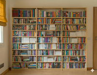 Modular Bookcase - Shelving System, 218cm tall, 304.5cm wide