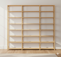 Wooden Bookcase, Customisable and Modular