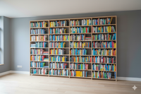 Library Shelving in Solid Wood