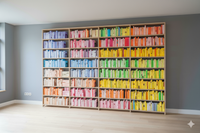 Library Shelving in Solid Wood