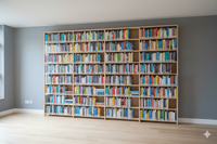 Library Bookcase in Solid Wood