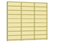 Home Library Bookcase with Backboard