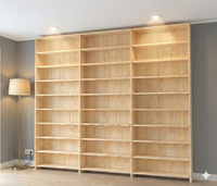 Home Library Bookcase with Backboard