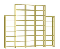 Solid wood sloping - Eavas Stotage  - Bookcase - Bookshelves - Shelving System